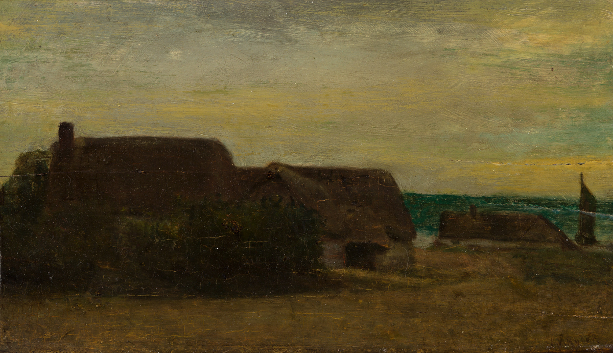 ALBERT PINKHAM RYDER Houses by the Sea.